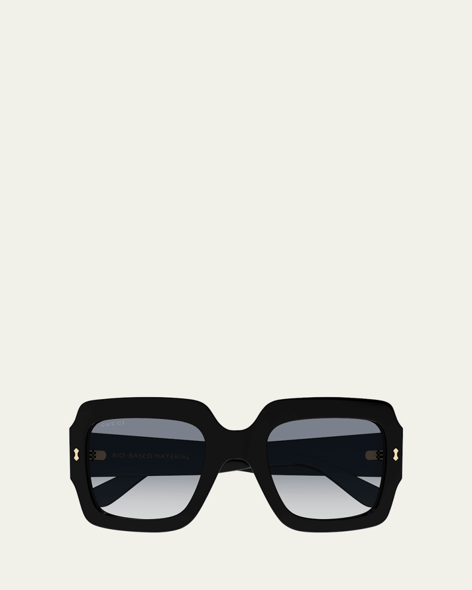 Gradient Rectangle Acetate Sunglasses